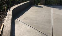 Driveway extension with control joints